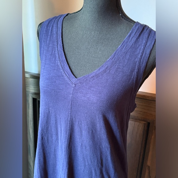 Gap navy blue v neck racer back tank dress  size small nwt - Picture 3 of 6